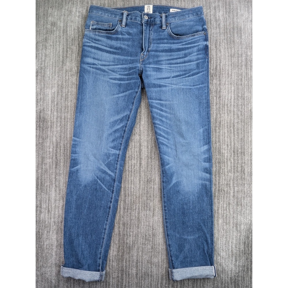 Hiroshi Kato The Pen Slim Medium Wash Selvedge Jeans USA Made Men's 32x34